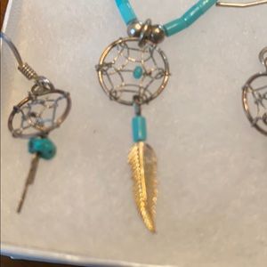 Turquoise Necklace and earring set!